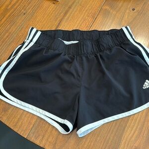 Adidas, medium black athletic shorts